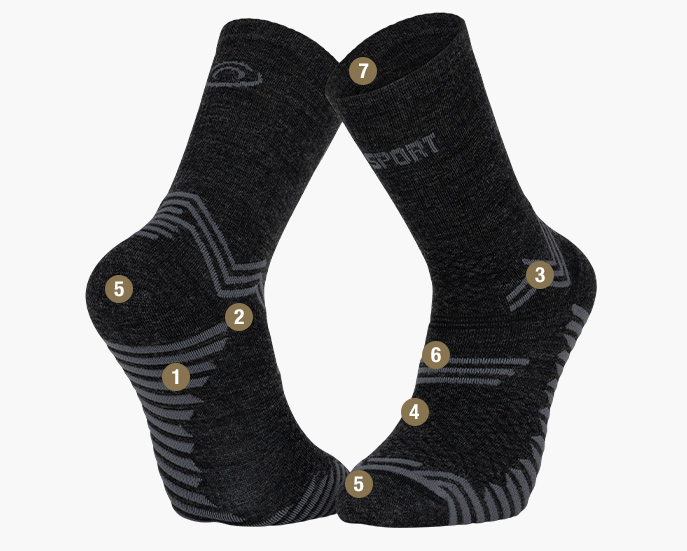 Chaussettes TRAIL ULTRA + Merinos